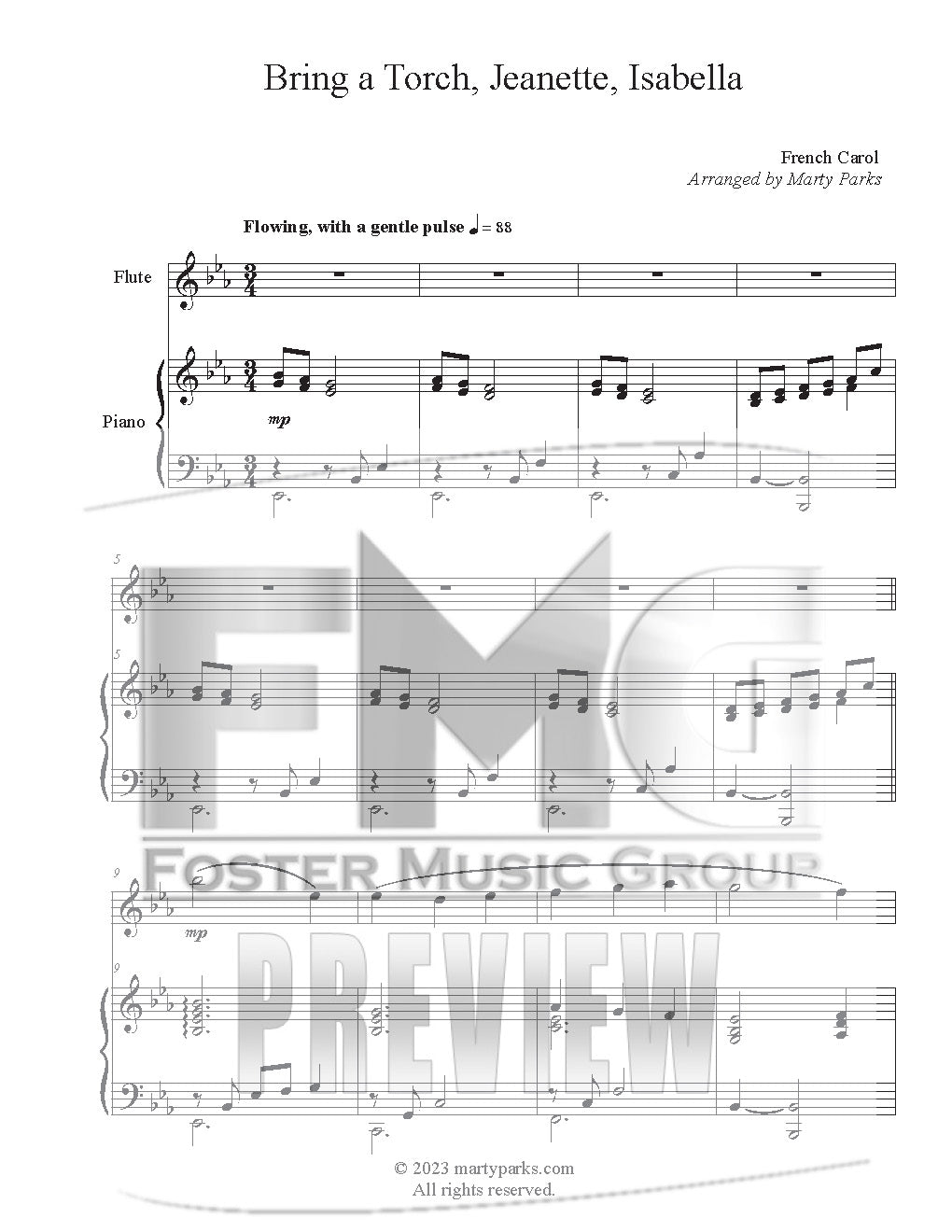 Bring A Torch, Jeanette, Isabella (Instrumental Duet)