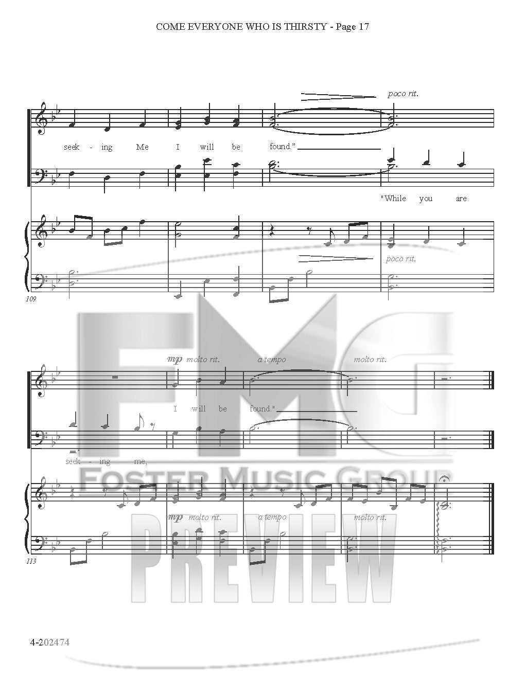 Come Everyone Who Is Thirsty