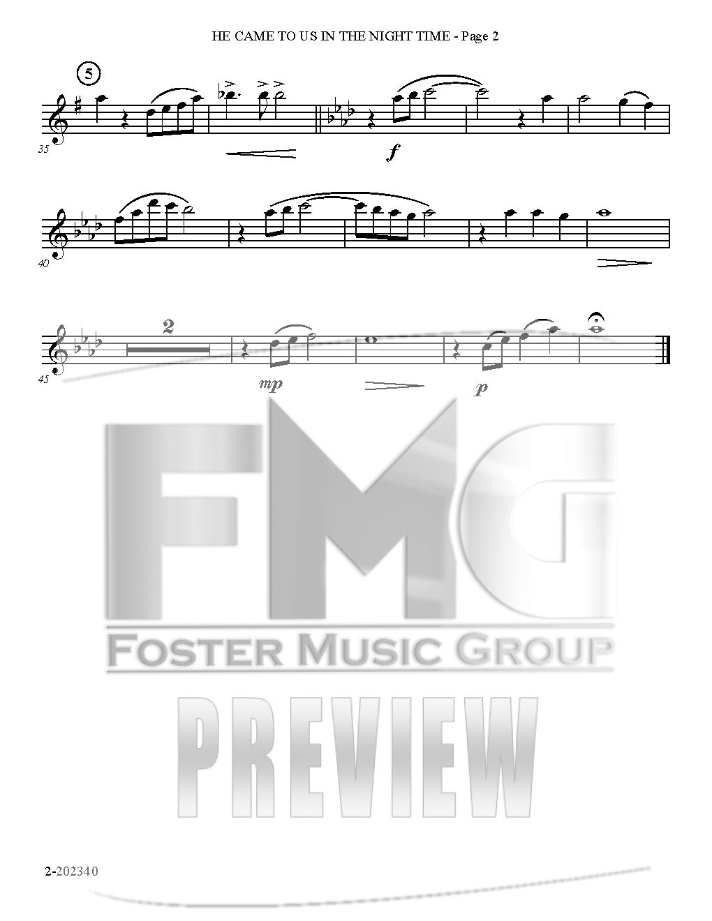 He Came To Us In The Night Time