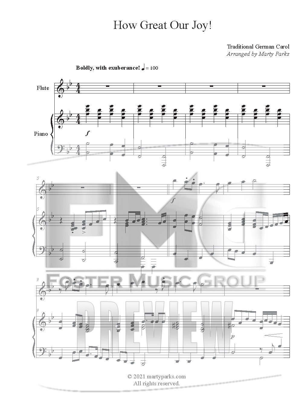How Great Our Joy (Instrumental Duet)