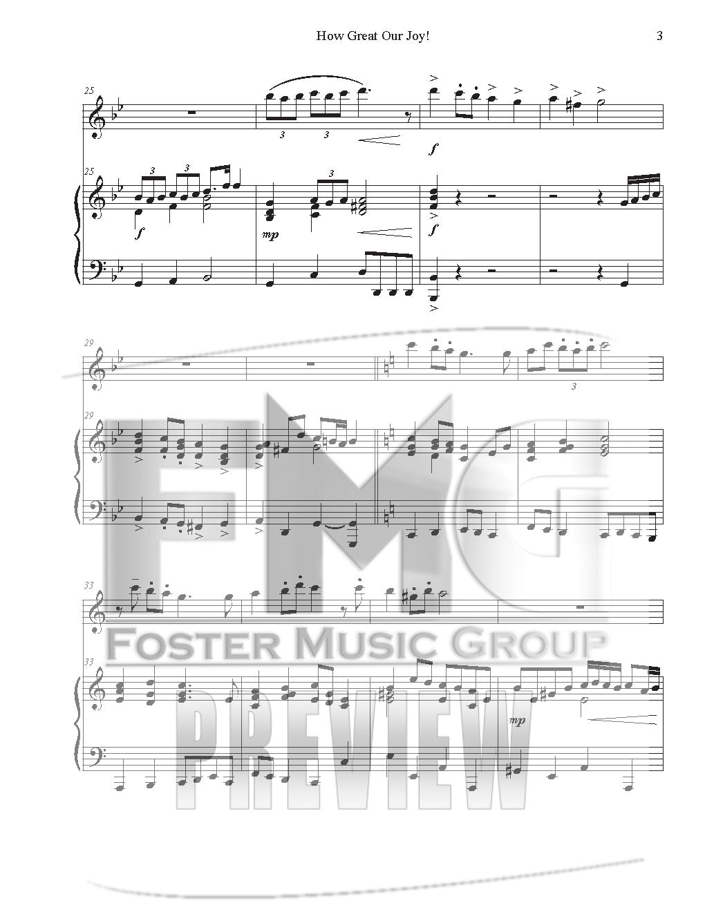 How Great Our Joy (Instrumental Duet)