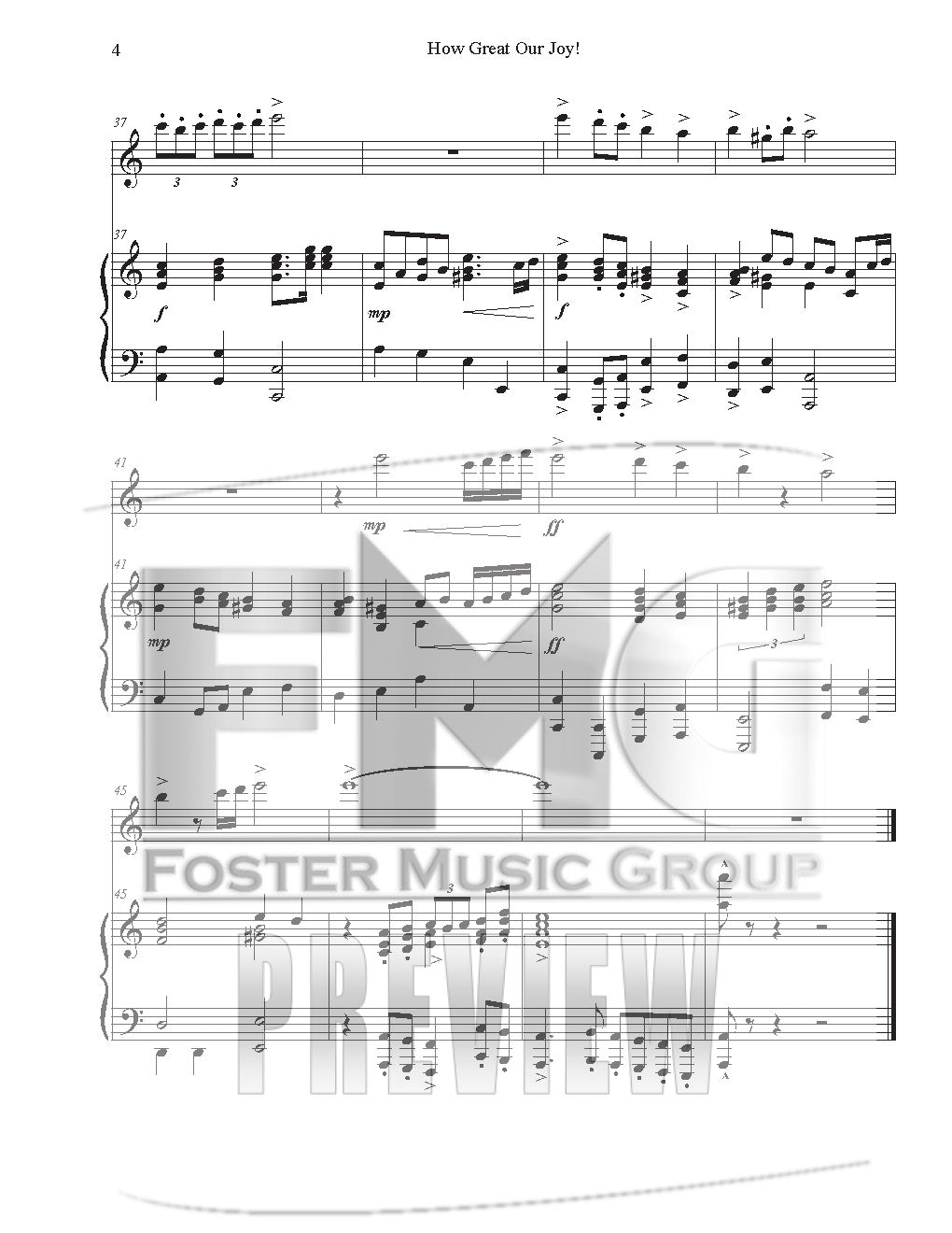How Great Our Joy (Instrumental Duet)
