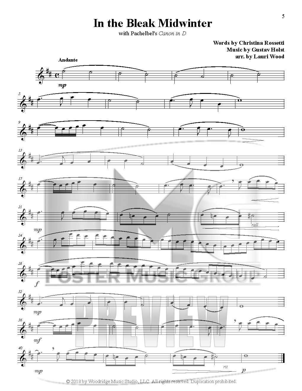 In The Bleak Midwinter (Instrumental Duet)