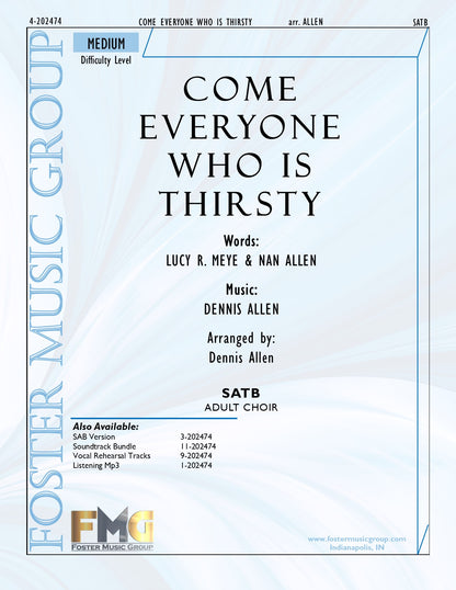 Come Everyone Who Is Thirsty