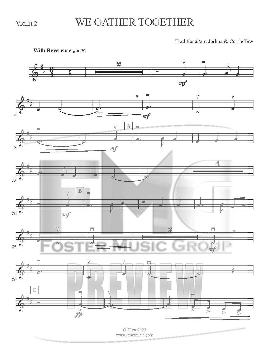 We Gather Together (Instrumental) – Foster Music Group